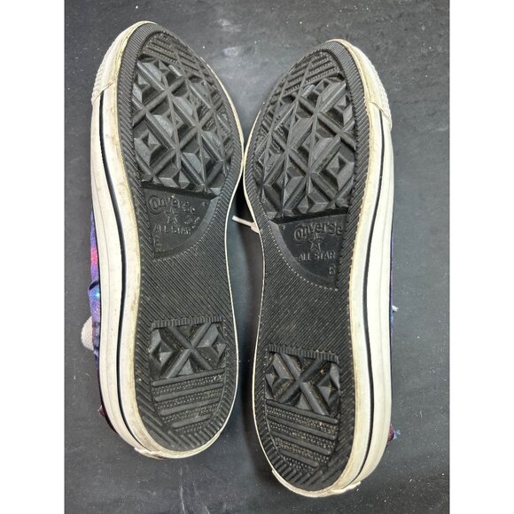 Converse All Star Satin Galaxy Print Sneakers Womens 8 Mens 6 - Picture 9 of 10